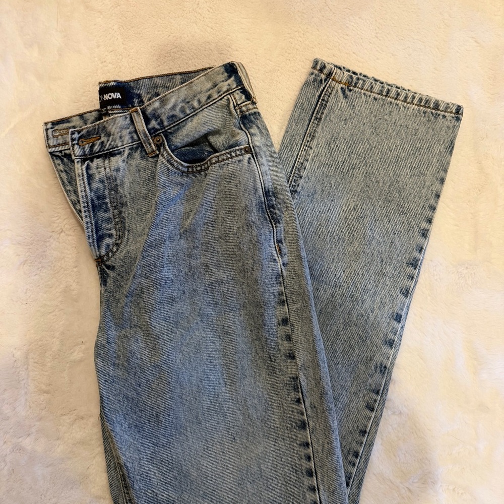 Fashion Nova Light Blue Denim Pants